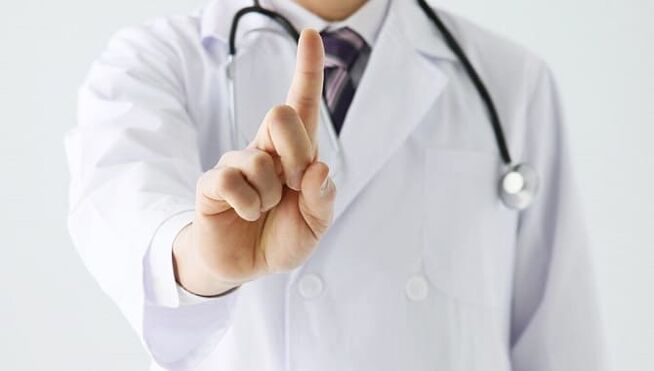 diagnose van parasieten door een arts